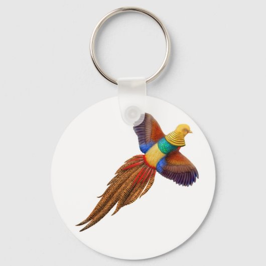 Porte-clés Flying Golden Pheasant Keychain (Recto)
