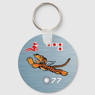 Porte-clés Flying Tigers 2ÈME GUERRE MONDIALE Nez Art