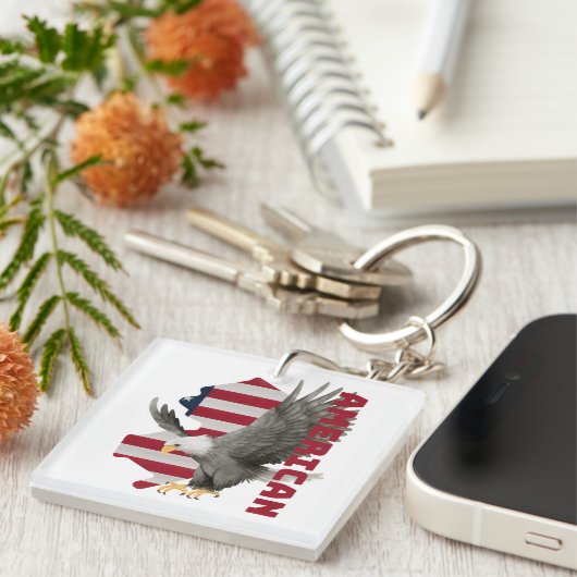 Porte-clés Fob clé d'indépendance (Devant Droit)