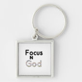Porte-clés Focus sur Dieu (Devant)