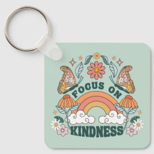 Porte-clés Focus sur la gentillesse graphique Super
