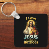Porte-clés Foi, Amour et Hotdogs (Recto)