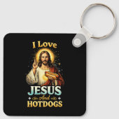 Porte-clés Foi, Amour et Hotdogs (Dos)