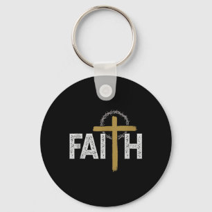 Porte-clés Foi Bible Religieuse Jésus Catholique Chrétien Tan