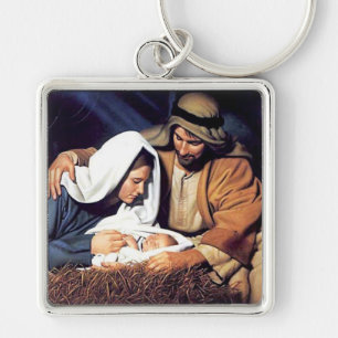 Porte-clés foi biblique Jésus Christ prière inspirante