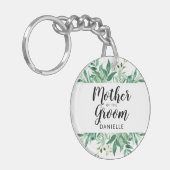 Porte-clés Foliage frais Mère de la chambre Monogrammé (Devant gauche)