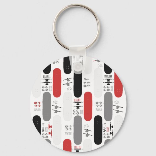 Porte-clés Folie de skateboard (GRB) (Recto)