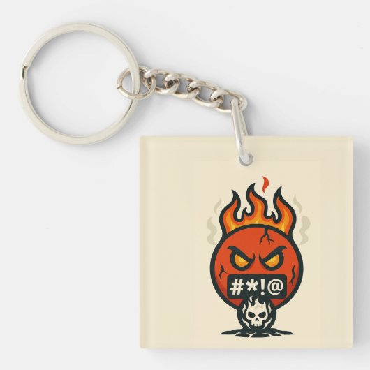 Porte-clés Folie des Émojis (Devant)
