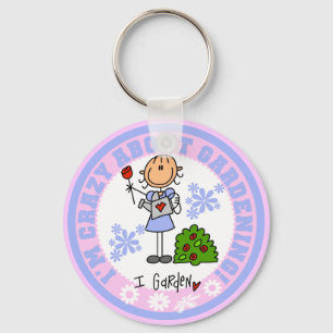 Porte-clés Folle de jardinage T-shirts et cadeaux