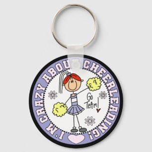 Porte-clés Folle de T-shirts et Cadeaux de Cheerleading