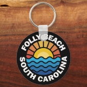 Porte-clés Folly Beach, Caroline du Sud (Verso)