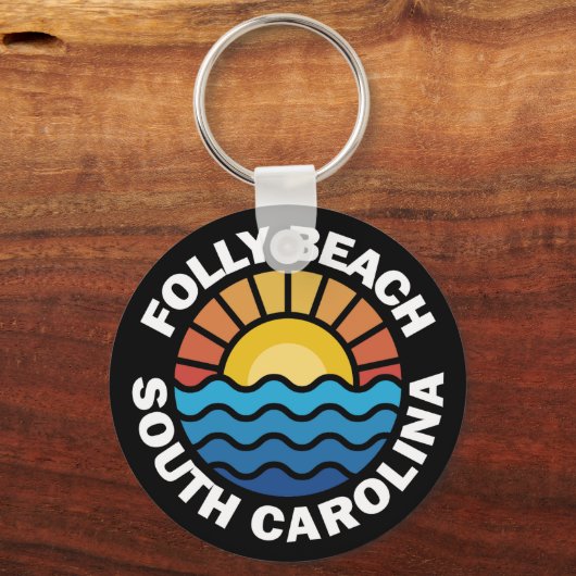 Porte-clés Folly Beach, Caroline du Sud (Verso)