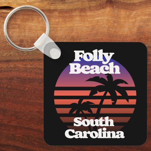 Porte-clés Folly Beach Caroline du Sud (Recto)