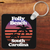 Porte-clés Folly Beach Caroline du Sud (Verso)