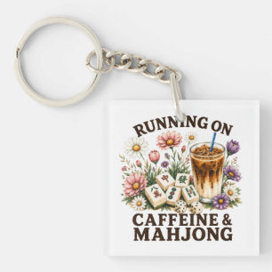 Porte-clés Fonctionne à la caféine et au Mahjong