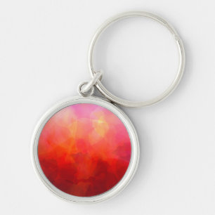 Porte-clés Fond aquarelle orange jaune rouge foncé