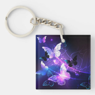 Porte-clés Fond avec papillons de nuit