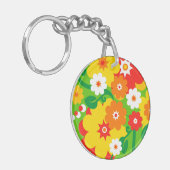 Porte-clés Fond d'écran Funky Flower Power (Devant gauche)