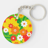Porte-clés Fond d'écran Funky Flower Power (Dos)