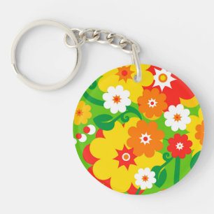 Porte-clés Fond d'écran Funky Flower Power