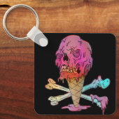Porte-clés Fondre Crème de glace Déchirer le crâne (Recto)