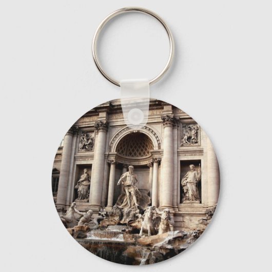 Porte-clés Fontaine de Trevi Rome Italie Voyage (Recto)