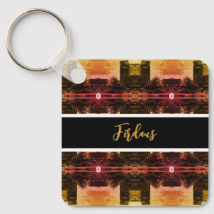 Porte-clés Fontaine vintage Irak Bagdad 1970