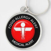 Porte-clés Food Allergy Medical Alert - Button Keychain (Devant)
