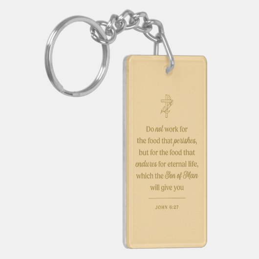 Porte-clés Food for Eternal Life Christian (Devant gauche)