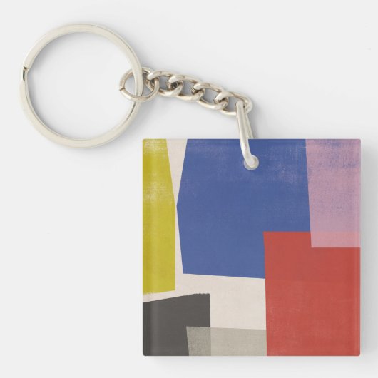Porte-clés Foolscap - Colorblocs modernes (Devant)