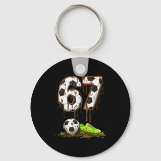 Porte-clés Football 67 Six Seven Mème Garçons Adolescents Enf