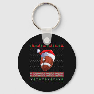 Porte-clés Football Ball Santa Hat Christmas Fun Ball Père No