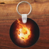 Porte-clés Football, Ball under Fire (Recto)