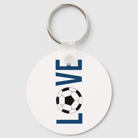 Porte-clés Football (bleu) (Recto)