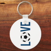 Porte-clés Football (bleu) (Recto)