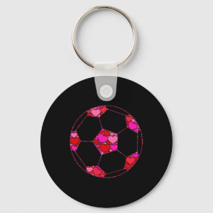 Porte-clés Football Byll Rose Rouge Coeur Pour Femmes Hommes