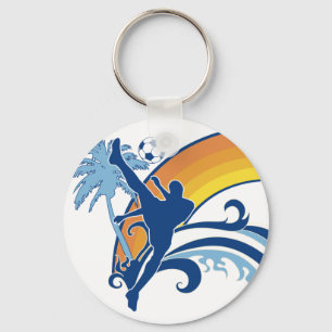 Porte-clés football d'été.