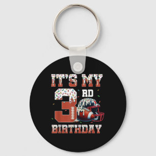 Porte-clés Football Drip 3e anniversaire garçon fan de sport