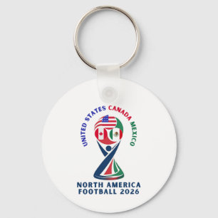 Porte-clés Football en Amérique du Nord 2026 USA Canada Mex
