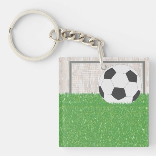 Porte-clés Football Et Objectif (Devant)