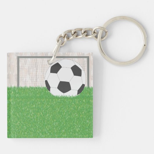 Porte-clés Football Et Objectif (Dos)