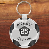 Porte-clés Football - Noir et Blanc (Recto)