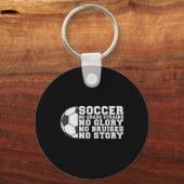 Porte-clés Football Pas De Blessure Pas De Gloire Pas De Bleu (Recto)