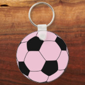 Porte-clés Football rose (Recto)