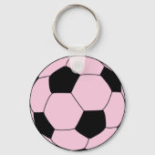 Porte-clés Football rose (Verso)
