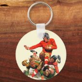 Porte-clés Football universitaire (Recto)