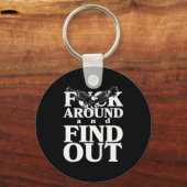 Porte-clés For Around And Find Out Funny Eagle (Recto)