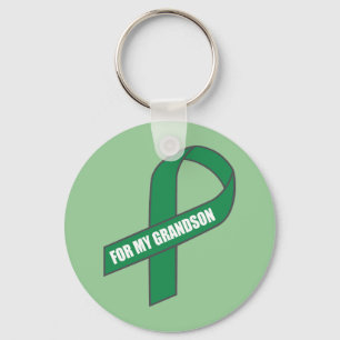 Porte-clés For My Grandson (Green Ribbon)