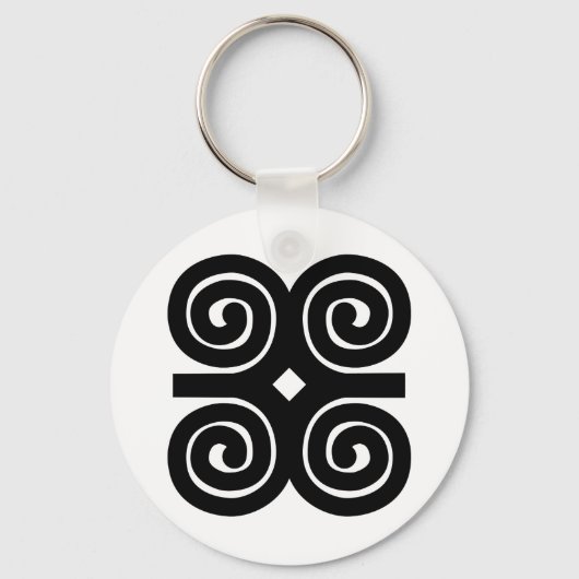 Porte-clés Force des Dwennimmen | Symbole Adinkra Humilité (Recto)