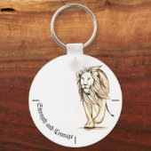 Porte-clés Force et courage (Recto)